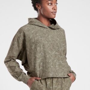 Athleta‎ Olive Camouflage Hoodie